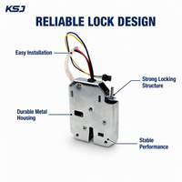 Kunci Solenoid Elektronik 12V untuk Loker Pintar, Kunci Kabinet untuk Loker Penyimpanan Pintar, Produsen OEM ODM