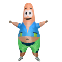 Huayu Nieuwe Collectie Halloween Cosplay Opblaasbare Kostuum Cartoon Mascotte Kostuum Patrick Star Opblaasbare Kostuum Gratis Grootte