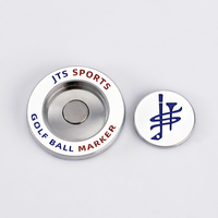 Vente en gros ODM/OEM Accessoires de golf magnétiques en métal double face personnalisés Marqueur de balle adapté au putting green