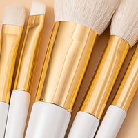 Professionelles Synthetisches Lidschatten-Verwischpinsel-Set mit Holzgriff, Gesichts-Make-up-Blending-Pinsel, Reisefreundlich, Private Label