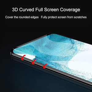 Protector de pantalla de pegamento de cubierta completa de desbloqueo de huellas dactilares de flexión en caliente 3D para <span class=keywords><strong>Samsung</strong></span> <span class=keywords><strong>Galaxy</strong></span> S24Ultra S23 película de vidrio ultra templado - Product Image 4