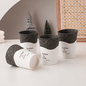 Edible Coffee Cup Caliber 180ML Environmentally Friendly Coffee Milk Tea <strong>Dessert</strong> Suitable for Hot and Cold Edible Biscuit Cup - Product Image 3