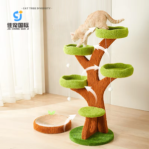 Usine produits chauds cadre d'escalade pour animaux de compagnie sur le thème de la forêt naturelle à la mode repos et divertissement paradis maison d'arbre vive - Product Image 1