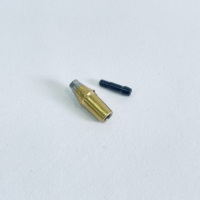 Abutment en titane plaqué or préfabriqué droit compatible avec le système d'implants dentaires Osstem avec vis de blocage
