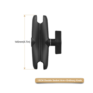 Support de caméra d'action robuste pour tableau de bord avec filetage 1/4 et bras double articulé en aluminium réglable - Product Image 5