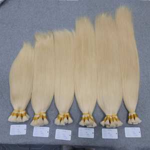 Buen precio Raw Bulk Cabello humano Super grueso y suave Virgen Extensiones de cabello a granel Onda natural y recto - Product Image 1