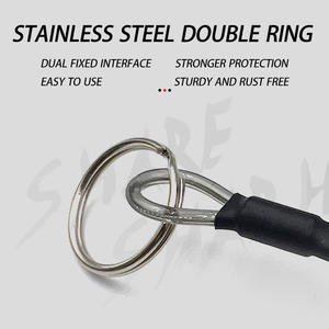 Ремешок для рыбалки выдвижной стальной проволоки Спиральный шнур для тяжелых условий безопасности, веревка для катания на лодках, рыболовные инструменты, шнурки - Product Image 5