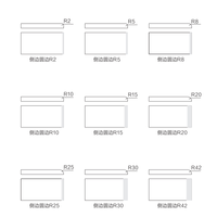 Planche de table en MDF de forme L, épaisseur 18 mm/22 mm/25 mm, sur mesure, écologique, revêtement électrostatique en poudre, pour cuisine et salle de bain