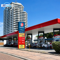 Panneau publicitaire personnalisé en aluminium et acier pour station-service, affichage LED extérieur des prix du carburant, totem publicitaire
