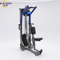Machine à Rame Assise Commerciale à Poids Chargés pour Entraînement du Dos, Équipement de Musculation et de Force avec Pile de Poids