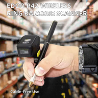 Lecteur d'anneau portable JR Z38W 2.4G sans fil Bluetooth pour codes QR, appareil de lecture au doigt pour la chaîne d'approvisionnement