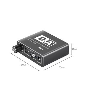 Convertisseur <span class=keywords><strong>audio</strong></span> numérique-<span class=keywords><strong>analogique</strong></span> TUTI AV DAC Amp 3,5 mm avec sortie optique bidirectionnelle et décodeur - Product Image 2