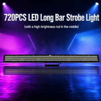 Barre lumineuse LED longue à stroboscope 480x5050 RGB + 240x5730 LED IP20, gradation linéaire 0-100%, DMX512 RDM, éclairage d'effet auxiliaire de scène