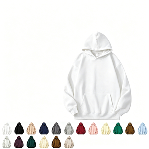 เสื้อฮู้ดดี้ผู้ชายไซส์ใหญ่ สีพื้น ผ้าฝ้ายเฟรนช์เทอร์รี่ สวมใส่สบายๆ สำหรับฤดูใบไม้ร่วง - Product Image 1