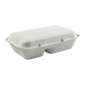 Boîte de sugarcan jetable 100% écologique, 3 compartiments, emballage pour <span class=keywords><strong>gyropode</strong></span> - Product Image 2