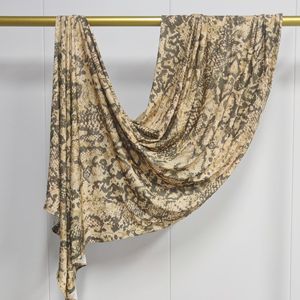 Voiles en jersey de coton imprimés numériquement, color block, respirants pour l'hiver, pour femmes musulmanes, usage quotidien et extérieur - Product Image 3