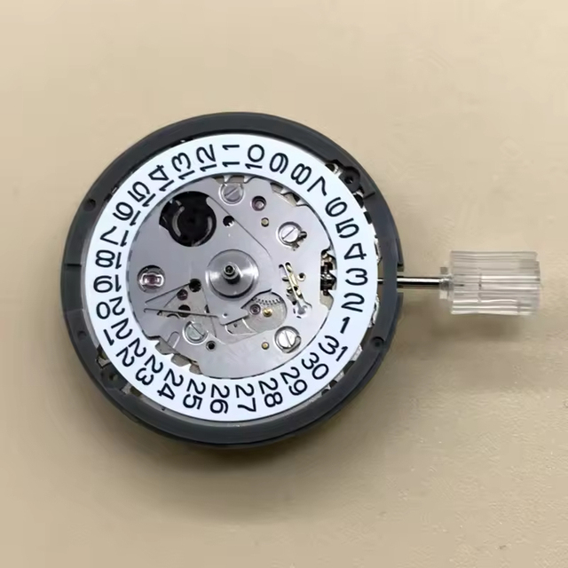 Genuine Japan Movement Watch Replacement Stainless Steel Automatic Mechanical Movement NH35/NH35A Waterproof White Date Wheel 24