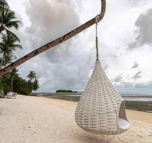 Silla hamaca de ratán de estilo Pastoral para exteriores, tumbona colgante Popular para hoteles, casas de familia, gota de agua, <span class=keywords><strong>Nido</strong></span> de Pájaro inspirado - Product Image 2