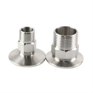 1,5 "Tri-clamp Triclamp Tri Clamp Virola Brida a 1/4 1/2 3/4 1 pulgada Macho Hembra Bsp Npt Adaptador de rosca - Product Image 5