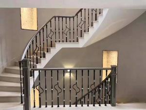 Pengiriman cepat Modern dekorasi mewah desain Aluminium Aloi pagar tangga dekoratif fitting tangga tahan lama <span class=keywords><strong>Post</strong></span> - Product Image 6