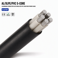 AL/XLPE/PVC 5-adriges Aluminium-Leistungskabel XLPE-Isolierung PVC-Mantel 4x50mm2 0,6 1kV Energieübertragung