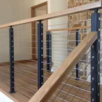 Accessoires de garde-corps en câble noir en acier inoxydable 304 HIMOWAY pour escalier, balcon, balustrade de sécurité