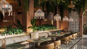 ร้านอาหารไม้หรูหราและเคาน์เตอร์บาร์ค็อกเทล |   เฟอร์นิเจอร์ตกแต่งผับแบบสั่งทำ |   บริการสร้างและออกแบบแบบครบวงจร - Product Image 4
