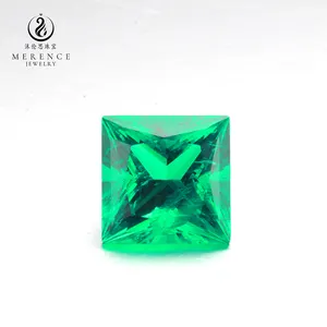 Merence jewelry Price Per Carat Synthetic Flux Oval Round Brilliant cut Lab created Grown Emerald Ruby Sapphire Stone Gemstone