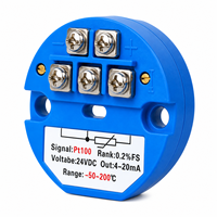 PT100 RTD Temperature Transmitter High Precision 0.2%FS 4-20mA Output 24VDC SBWZ ABS Housing Temperature Monitoring Industrial