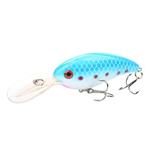Leurre Minnow 10cm 14g à action nageante en ABS/Métal, plastique dur imprimé pour le lac # 6 hameçons pour la pêche au bar - Product Image 2