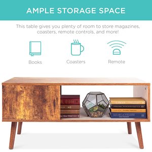 โต๊ะไม้ โต๊ะไม้ไผ่สำหรับห้องนั่งเล่น โต๊ะกาแฟพร้อมที่เก็บของ โต๊ะทำงานที่บ้าน เฟอร์นิเจอร์ โต๊ะรับประทานอาหารในห้องครัว - Product Image 2