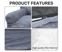 Cama para Perros Económica y Personalizable con Logotipo, Ecológica, de Felpa de Coral, Rectangular, Sólida, Lavable a Máquina, Suave, Flexible, Color Marrón Claro