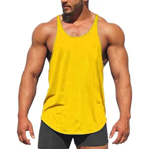 TK311-Chaleco deportivo de algodón para hombre, camiseta sin mangas Con parte inferior redonda personalizada, para gimnasio, culturismo y ejercicio