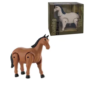 Battery operated walking animal figure electric toy plastic horse