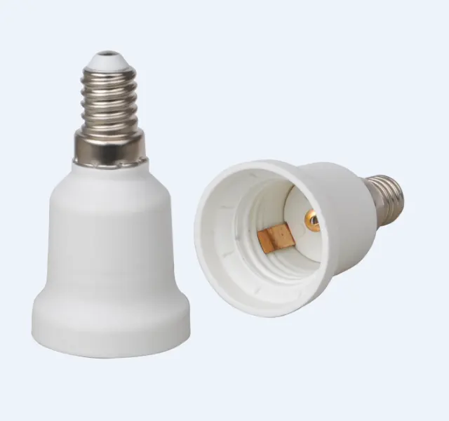 High Quality E14 to E27 Base Adapter Converter SES to ES Lamp Holder Lamp Adapter with CE RoHS