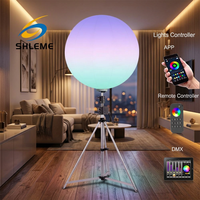 DC-Batteriebetriebener Weißer Ballon-Lichtturm LED-Beleuchtung mit IP54 360° Abstrahlwinkel für Landschafts- und Gartennutzung