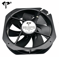 Ventilador Axial Industrial 28080 AC, 280x280x80mm, 110V 220V 380V, Negro/Plateado, Aleación de Aluminio, para Equipos Industriales