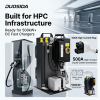 Conector de Carga para Vehículos Eléctricos DUOSIDA con Certificación TUV CE, 500A CCS2 DC, Terminal de Control de Temperatura para Flotas Comerciales de Vehículos Eléctricos