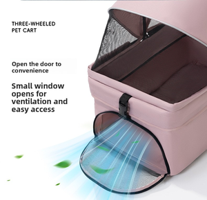 Poussette <span class=keywords><strong>pour</strong></span> animaux de compagnie 3-en-1 détachable, pliable, <span class=keywords><strong>pour</strong></span> chiens et chats, avec panier portable, pliable, de qualité supérieure, vente en gros - Product Image 3