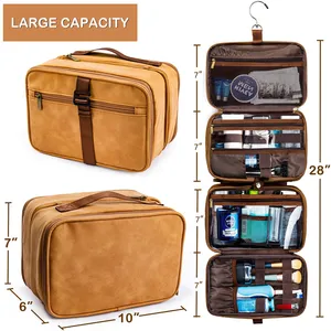 Travel Case Kit Aksesori Tas Cukur untuk Pria Tas Perlengkapan Mandi Bepergian