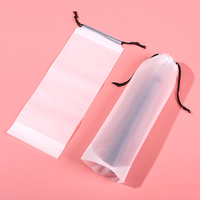 Sac de rangement pour parapluie avec cordon de serrage, en CPE givré, réutilisable, imperméable, pour la maison, avec logo, design personnalisé, neuf d'usine
