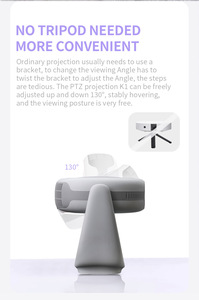Proyector Integrado K1 <span class=keywords><strong>CRT</strong></span> 3D, Pantalla HD, Portátil, Mini Cine en Casa <span class=keywords><strong>1080</strong></span> - Product Image 4