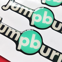 Autocollant dôme transparent personnalisé étiquette de logo 3D PU autocollants bombés en résine époxy