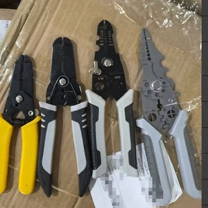Multifunctional <b>Wire</b> <b>Stripper</b> Crimper 22 Awg Steel Front Entry Bright Finish Plastic Handle Diy Tool - Product Image 3