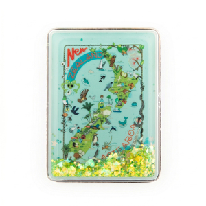 Imán de Refrigerador con Movimiento Líquido, Mapa de Islandia en Acrílico Horizontal, Imán Fuerte con Respaldo Magnético, Recuerdo Turístico - Product Image 3