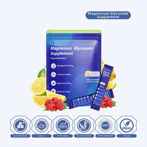 Integratore Erboristico in Polvere di Magnesio Glicinato Solubile OEM con Vitamina, Ashwagandha e L-Teanina, 20 Bustine per Adulti |   Memoria - Product Image 4