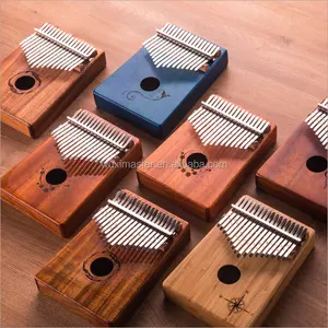 Top Selling Amazon Sapele Vinger Piano Kalimba 17 Sleutel Met Zak