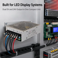 Alimentation à découpage double sortie D-30B 5V 2.2A 24V 1A 30W Convertisseur AC/DC à large plage de tension pour affichage LED