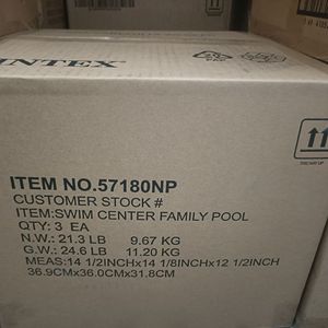 Intex 57180 Baby Above <strong>Ground</strong> <strong>Pool</strong> Outdoor Pvc Swim <strong>Pools</strong> Inflatable <strong>Rectangular</strong> Swimming <strong>Pool</strong> for Kids - Product Image 4