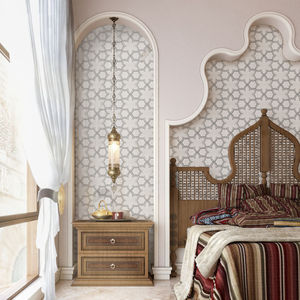 Carreaux <span class=keywords><strong>de</strong></span> pierre en céramique blanche moderne Mosaïque <span class=keywords><strong>de</strong></span> marbre au jet d'eau pour hôtel Salle <span class=keywords><strong>de</strong></span> bain <span class=keywords><strong>Parquet</strong></span> Villa Jolie fleur Carreaux <span class=keywords><strong>de</strong></span> mosaïque murale - Product Image 5